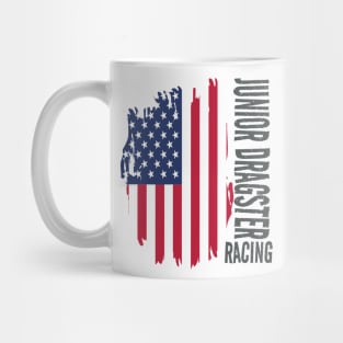 Junior Dragster Racing American Flag USA Mug